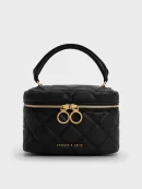 Quilted Two-Way Zip Bag