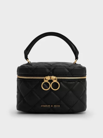 Quilted Two-Way Zip Bag